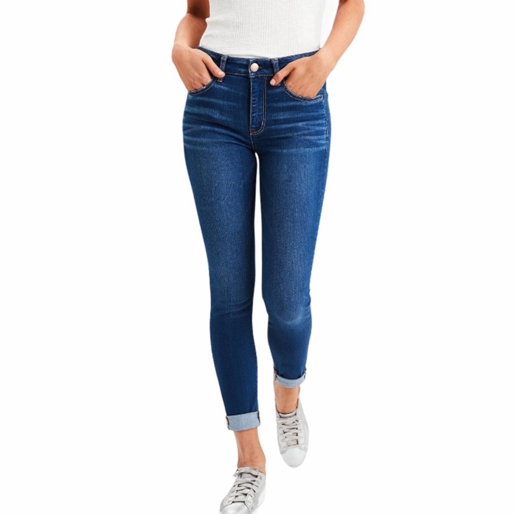 American Eagle Boy Crop Ankle Blue Jean Capris 2